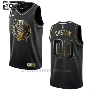 Boston Celtics Canotta Golden Edition Swingman Bambino Nero Boston Celtics Canotta Golden Edition Swingman Bambino Nero