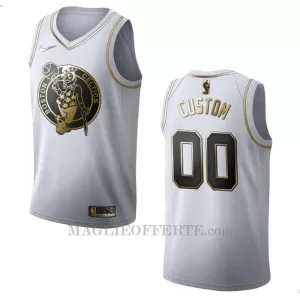 Boston Celtics Canotta Golden Edition Swingman Bianco