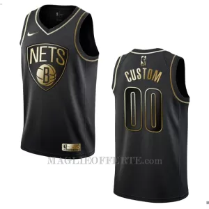 Brooklyn Nets Canotta Golden Edition Swingman Nero Brooklyn Nets Canotta Golden Edition Swingman Nero