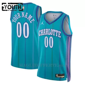 Charlotte Hornets Canotta Classic Edition Swingman 2023/24 Bambino Teal