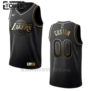 Los Angeles Lakers Canotta Golden Edition Swingman Bambino Nero Los Angeles Lakers Canotta Golden Edition Swingman Bambino Nero