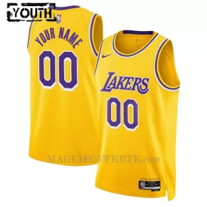 Los Angeles Lakers Canotta Icon Edition Swingman 2023/24 Bambino Giallo