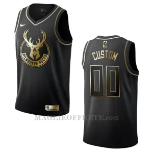 Milwaukee Bucks Canotta Golden Edition Swingman Nero Milwaukee Bucks Canotta Golden Edition Swingman Nero