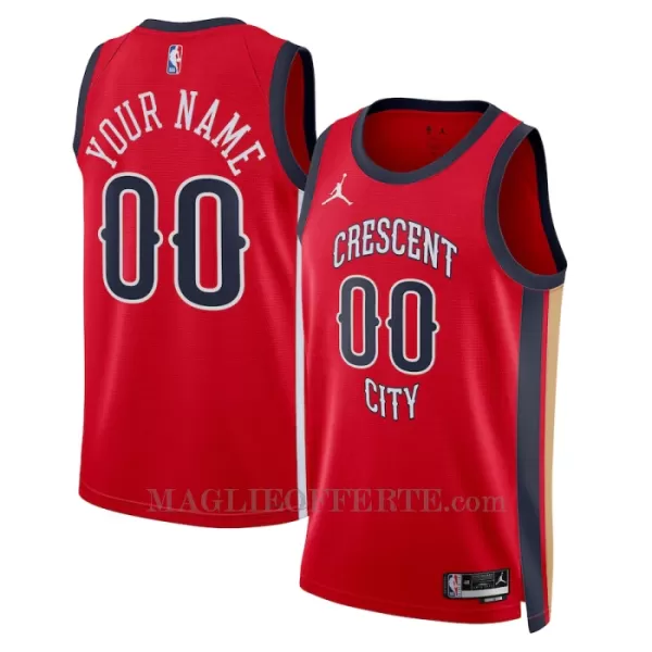 New Orleans Pelicans Canotta Statement Edition Swingman 2023/24 Rosso New Orleans Pelicans Canotta Statement Edition Swingman 2023/24 Rosso