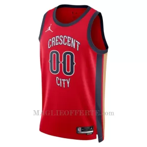 New Orleans Pelicans Canotta Statement Edition Swingman 2023/24 Rosso
