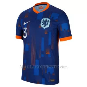 Maglia Paesi Bassi Matthijs de Ligt 3 Gara Away Euro 2024