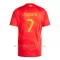 Maglia Spagna Álvaro Morata 7 Gara Home Euro 2024