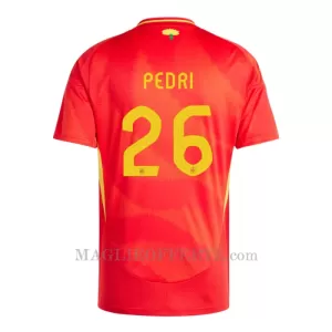 Maglia Spagna Pedri 26 Gara Home Euro 2024