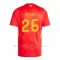 Maglia Spagna Pedri 26 Gara Home Euro 2024