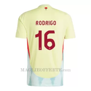 Maglia Spagna Rodrigo Hernández 16 Gara Away Euro 2024