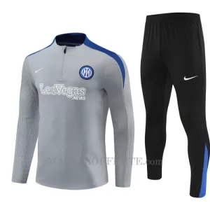 Internazionale Tuta felpata da allenamento Bambino 2024/25 Grigio Internazionale Tuta felpata da allenamento Bambino 2024/25 Grigio