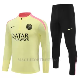 Paris Saint-Germain Tuta felpata da allenamento 2024/25 Giallo Paris Saint-Germain Tuta felpata da allenamento 2024/25 Giallo