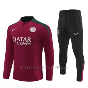 Paris Saint-Germain Tuta felpata da allenamento Bambino 2024/25 Rosso Paris Saint-Germain Tuta felpata da allenamento Bambino 2024/25 Rosso