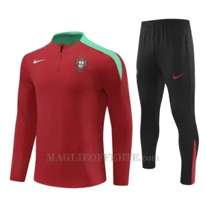 Portogallo Tuta felpata da allenamento Bambino 2024/25 Rosso Portogallo Tuta felpata da allenamento Bambino 2024/25 Rosso