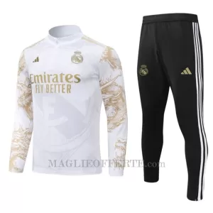 Real Madrid Tuta felpata da allenamento 2024/25 Bianco Real Madrid Tuta felpata da allenamento 2024/25 Bianco