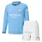 Maglia Manchester City Bambino Gara Home 2024/25 Maniche Lunghe