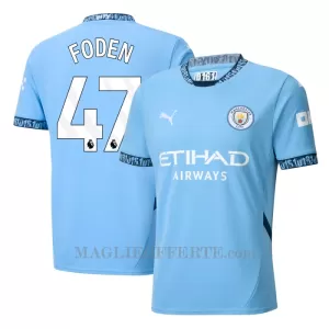 Maglia Manchester City Phil Foden 47 Gara Home 2024/25