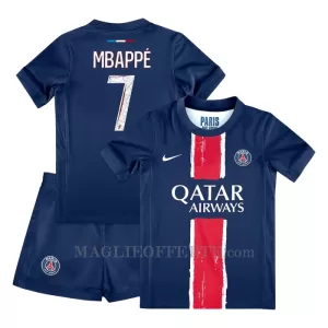 Maglia Paris Saint-Germain Kylian Mbappé 7 Bambino Gara Home 2024/25