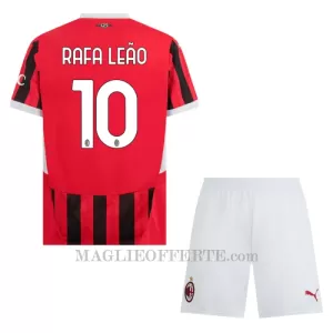 Maglia AC Milan Rafael Leão 10 Bambino Gara Home 2024/25