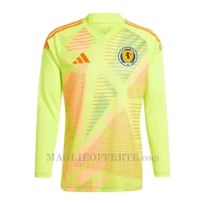 Maglia Portiere Scozia Euro 2024 Maniche Lunghe Giallo Maglia Portiere Scozia Euro 2024 Maniche Lunghe Giallo