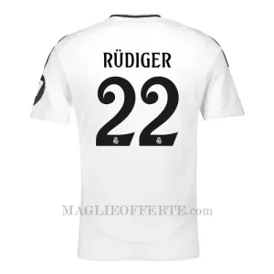 Maglia Real Madrid Antonio Rüdiger 22 Gara Home 2024/25