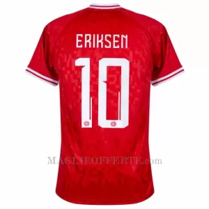 Maglia Danimarca Eriksen 10 Gara Home Euro 2024