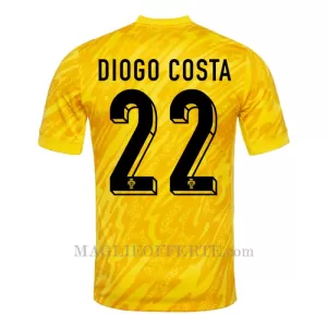 Maglia Portiere Portogallo Diogo Costa 22 Euro 2024 Giallo