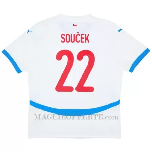 Maglia Repubblica Ceca Soucek 22 Gara Away Euro 2024