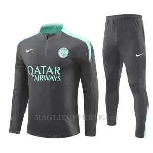 Paris Saint-Germain Tuta felpata da allenamento 2024/25 Grigio Paris Saint-Germain Tuta felpata da allenamento 2024/25 Grigio