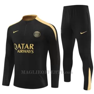 Paris Saint-Germain Tuta felpata da allenamento 2024/25 Nero Paris Saint-Germain Tuta felpata da allenamento 2024/25 Nero