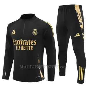 Real Madrid Tuta felpata da allenamento 2024/25 Nero Real Madrid Tuta felpata da allenamento 2024/25 Nero