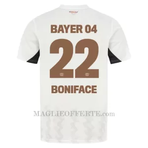Maglia Bayer 04 Leverkusen Victor Boniface 22 Gara Away 2024/25