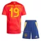 Maglia Spagna Lamine Yamal 19 Bambino Gara Home Euro 2024