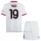Maglia AC Milan Theo Hernández 19 Bambino Gara Away 2024/25