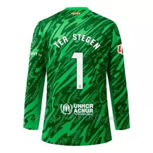 Maglia Portiere Barcellona Ter Stegen 1 Gara Home 2024/25 Maniche Lunghe