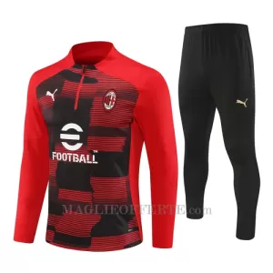 AC Milan Tuta felpata da allenamento 2024/25 Rosso AC Milan Tuta felpata da allenamento 2024/25 Rosso