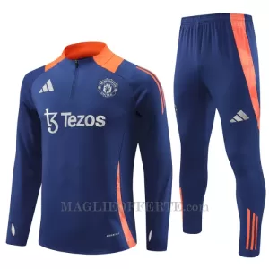 Manchester United Tuta felpata da allenamento 2024/25 Navy Manchester United Tuta felpata da allenamento 2024/25 Navy