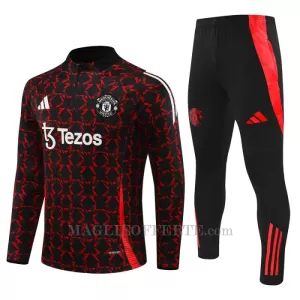 Manchester United Tuta felpata da allenamento 2024/25 Nero Manchester United Tuta felpata da allenamento 2024/25 Nero