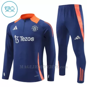 Manchester United Tuta felpata da allenamento Bambino 2024/25 Navy Manchester United Tuta felpata da allenamento Bambino 2024/25 Navy