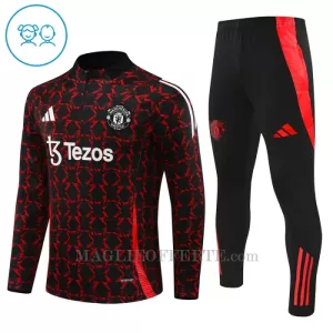Manchester United Tuta felpata da allenamento Bambino 2024/25 Nero Manchester United Tuta felpata da allenamento Bambino 2024/25 Nero