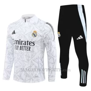 Real Madrid Tuta felpata da allenamento 2024/25 Bianco Real Madrid Tuta felpata da allenamento 2024/25 Bianco