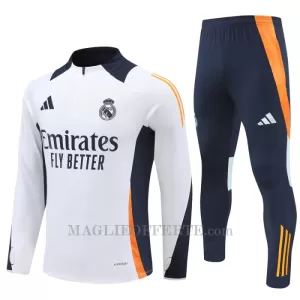 Real Madrid Tuta felpata da allenamento 2024/25 Bianco Real Madrid Tuta felpata da allenamento 2024/25 Bianco
