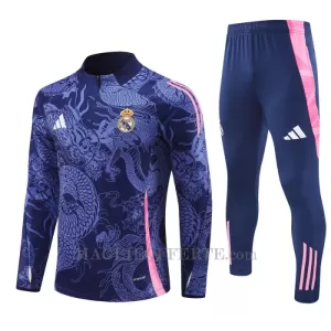 Real Madrid Tuta felpata da allenamento Dragon 2024/25 Navy Real Madrid Tuta felpata da allenamento Dragon 2024/25 Navy