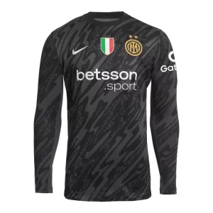 Maglia Portiere Internazionale 2024/25 Maniche Lunghe Nero