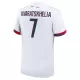 Maglia Paris Saint-Germain Kvaratskhelia 7 Gara Away 2024/25