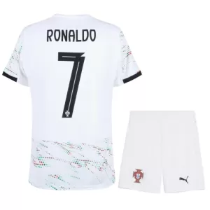 Maglia Portogallo Cristiano Ronaldo 7 Bambino Gara Away 2025 Maglia Portogallo Cristiano Ronaldo 7 Bambino Gara Away 2025