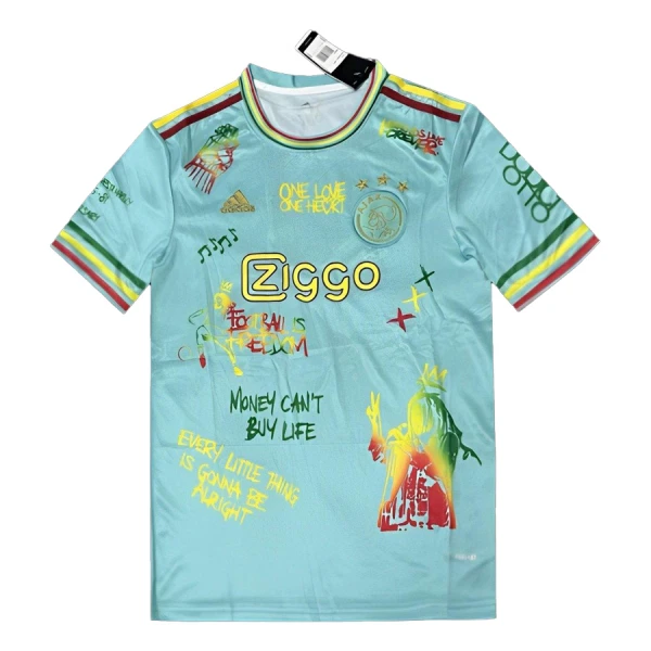 Maglia AFC Ajax x Bob Marley 2024/25 Blu Maglia AFC Ajax x Bob Marley 2024/25 Blu