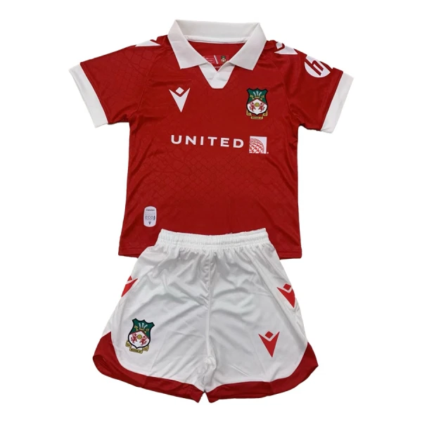 Maglia Wrexham Bambino Gara Home 2024/25 Maglia Wrexham Bambino Gara Home 2024/25