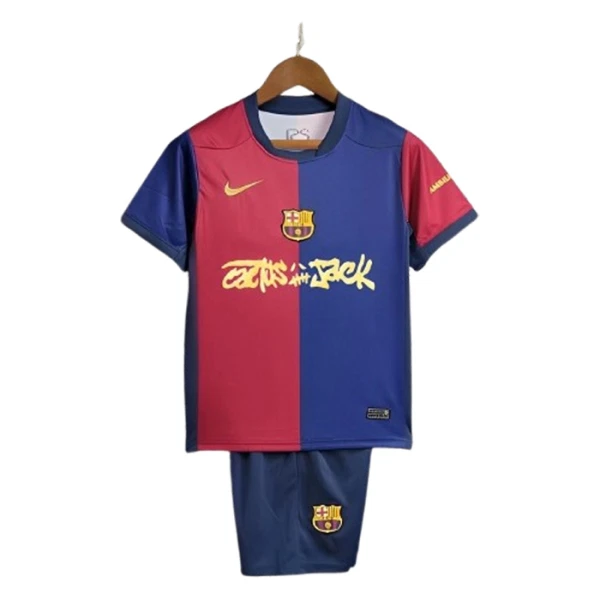 Maglia Barcellona x Travis Scott Bambino Gara Home 2024/25 Maglia Barcellona x Travis Scott Bambino Gara Home 2024/25
