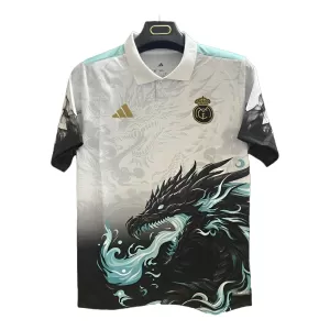 Maglia Real Madrid Dragon 2025/26 Bianco Maglia Real Madrid Dragon 2025/26 Bianco